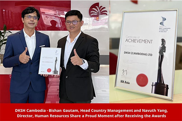 DKSH Cambodia is Recognized Among the Best Companies to Work for in Asia by HR Asia