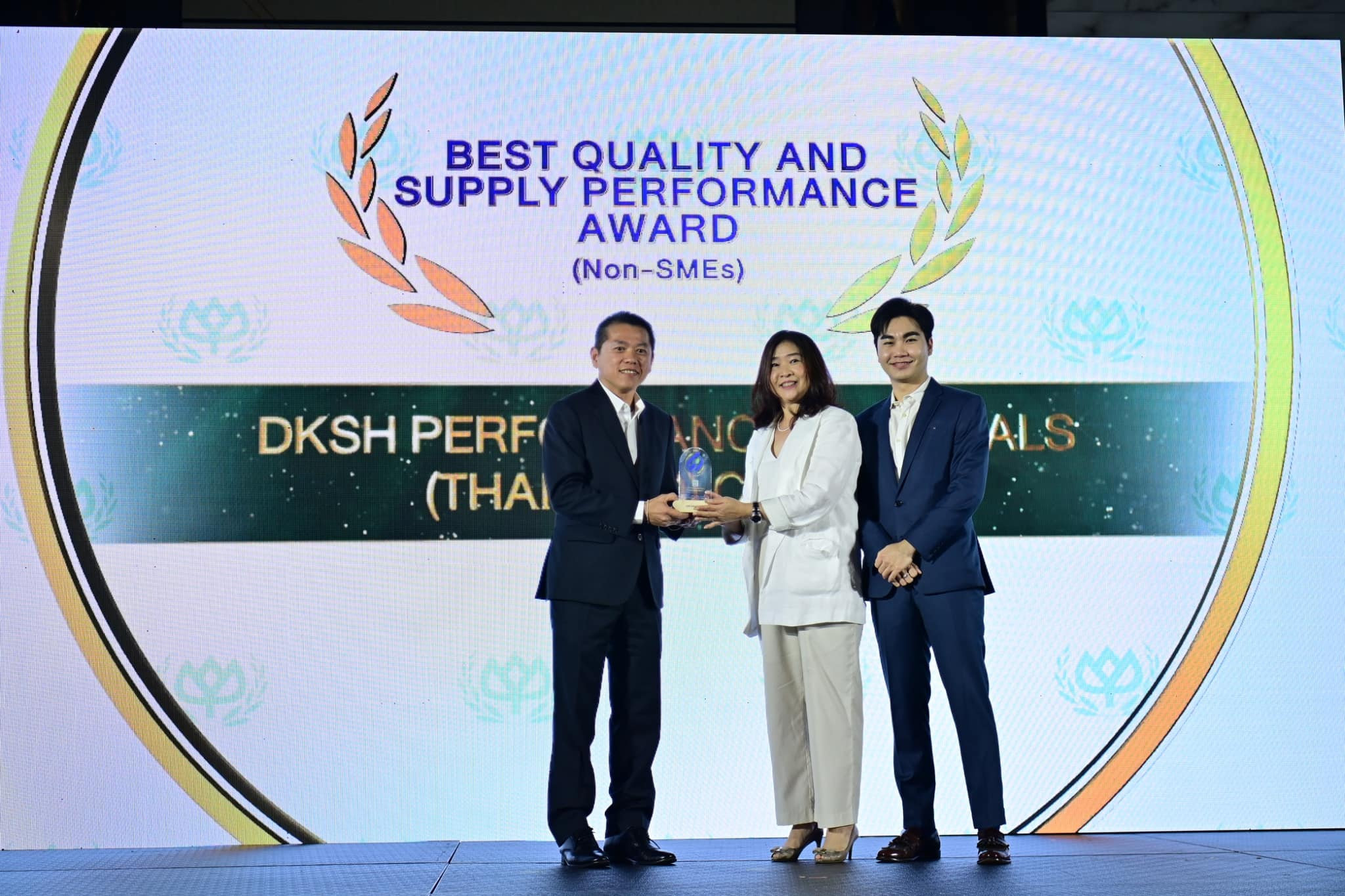 DKSH Performance Materials Thailand Receives “Best Quality and Supply Performance Award (Non-SMEs)” from CP Foods