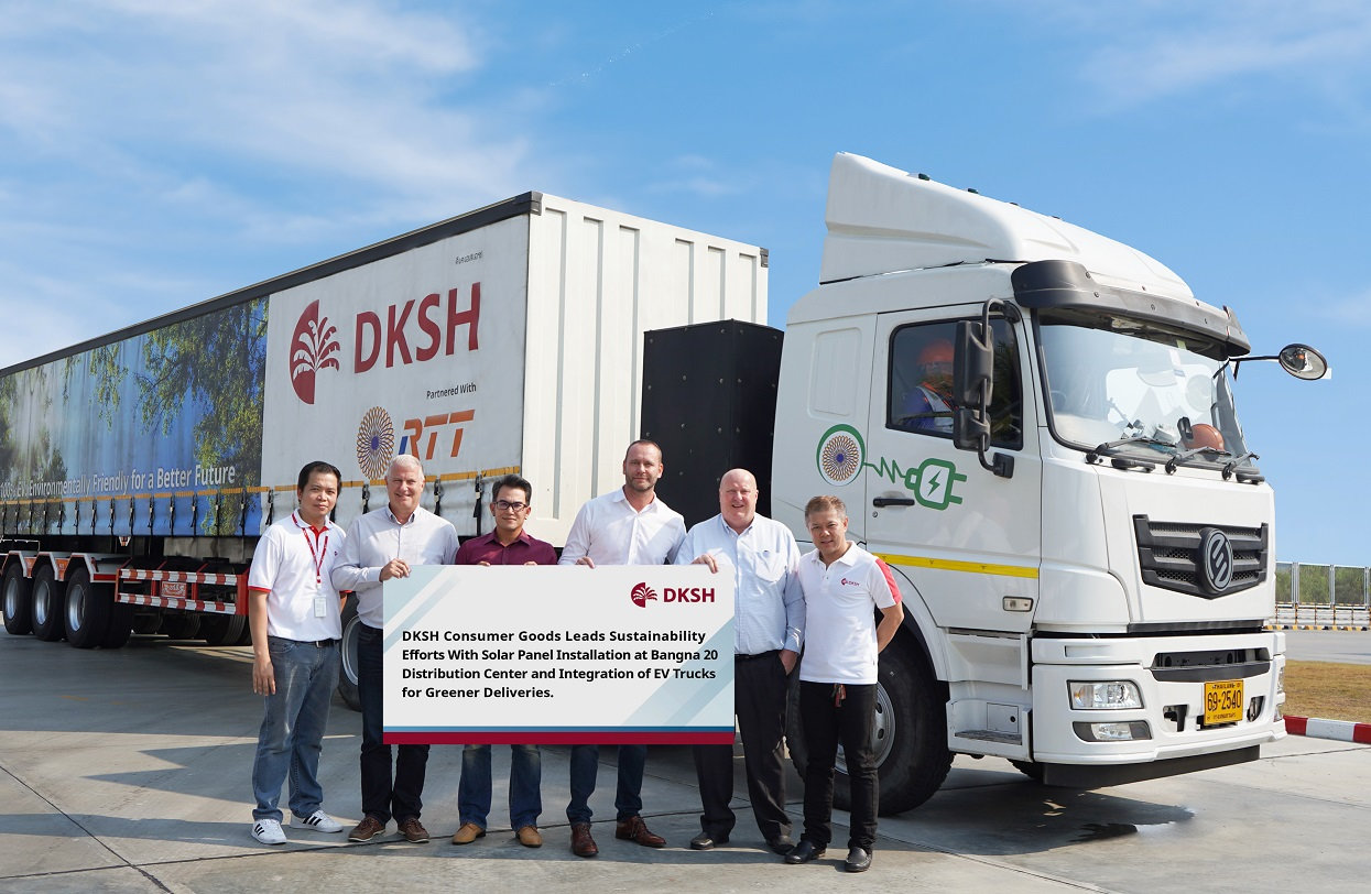 DKSH Consumer Goods Demonstrates Commitment to Sustainability with Solar Panel Installation and EV Truck Implementation in Thailand