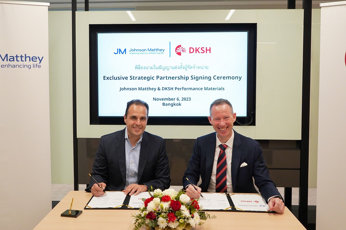 DKSH Enters New Partnership with Johnson Matthey in Thailand