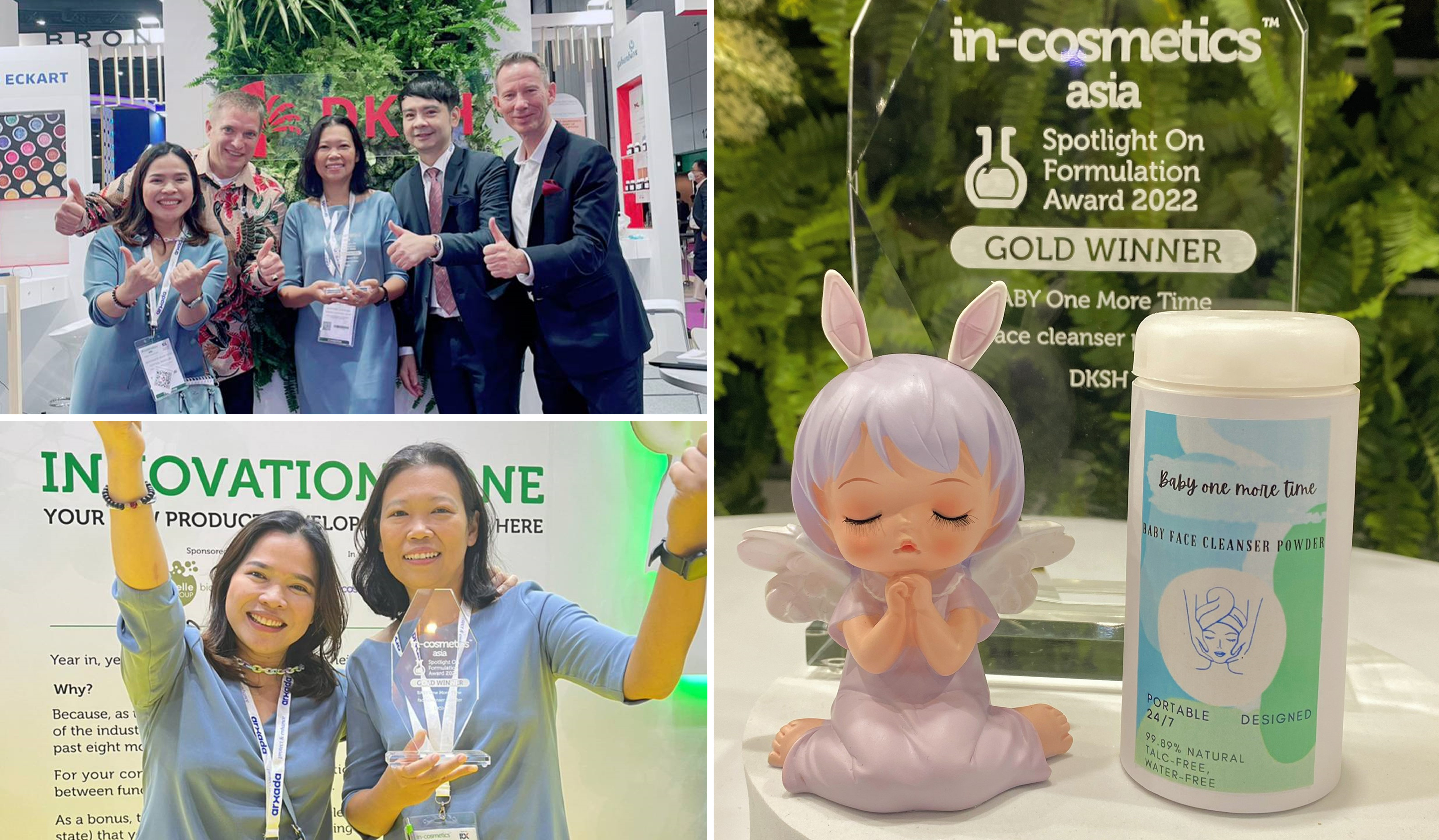 DKSH Performance Materials Wins Gold at in-cosmetics Asia 2022